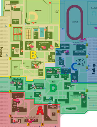 Evacuation Campus Map - select here to view
