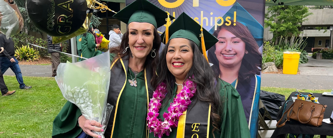 CARE Students at graduation in their cap and gown