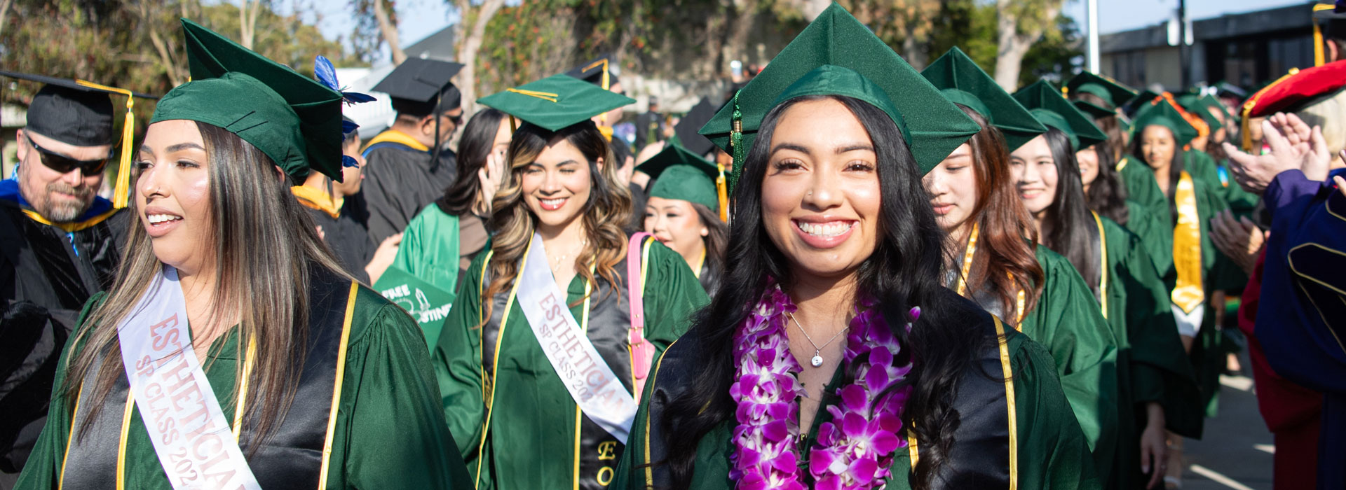 GWC graduation processional featuring EOPS students